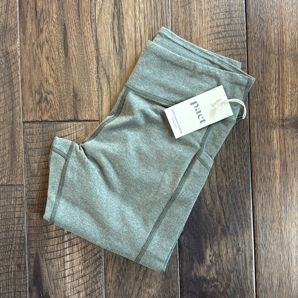 Pact Green Leggings